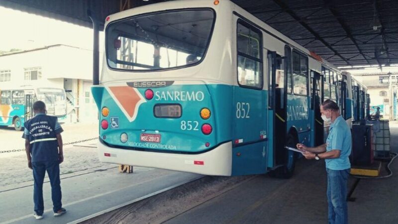 Vila Velha: ​fiscais realizam inspeção em ônibus da cidade