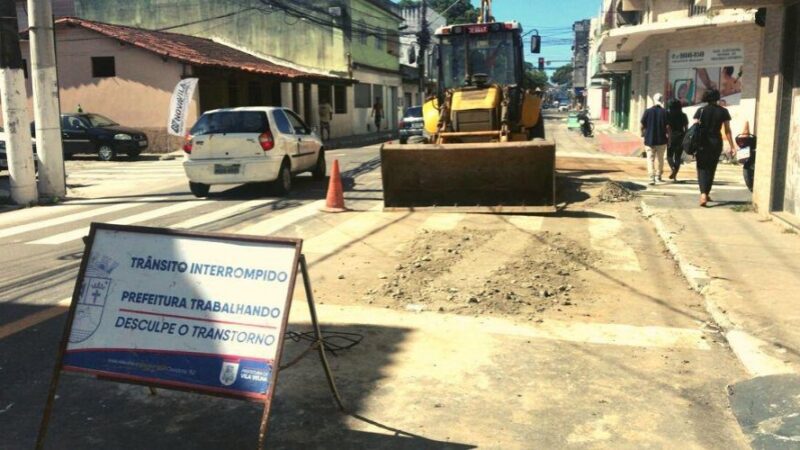 Vila Velha: ​via principal do Ibes é interditada para obras de drenagem
