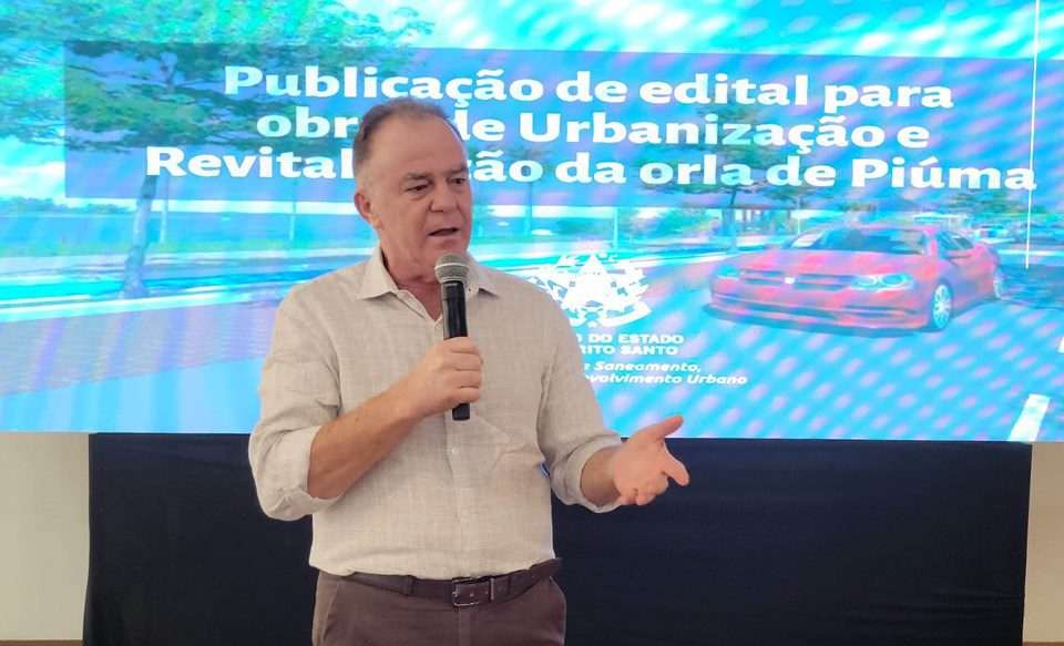 Governador Renato Casagrande anuncia edital para obras de urbanização e revitalização da orla de Piúma