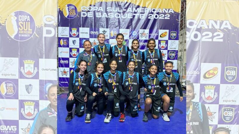 Vila Velha: basquete feminino de escola municipal fica em 3º lugar na Copa Sul-Americana