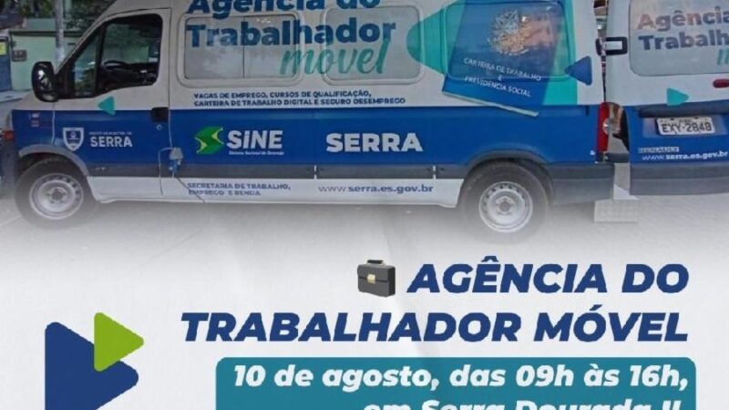 Agência do Trabalhador móvel estará em Serra Dourada II nesta quarta (10)