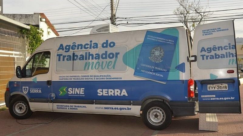 Van com cerca de 600 vagas de emprego vai a dois bairros da Serra esta semana