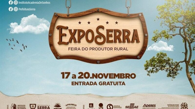 ExpoSerra: Feira do Produtor Rural terá gastronomia, atrações musicais e fazendinha
