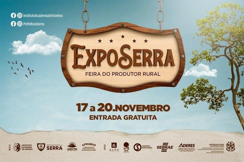 ExpoSerra: Feira do Produtor Rural terá gastronomia, atrações musicais e fazendinha