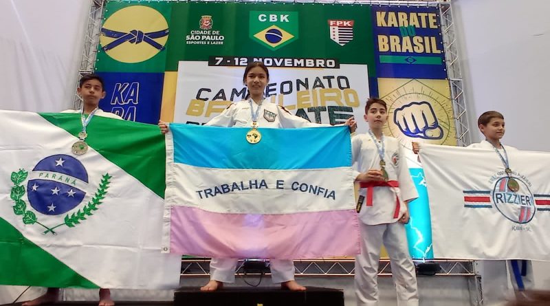 Erick Melo se destaca e é medalhista no Brasileiro de Karatê, em São Paulo