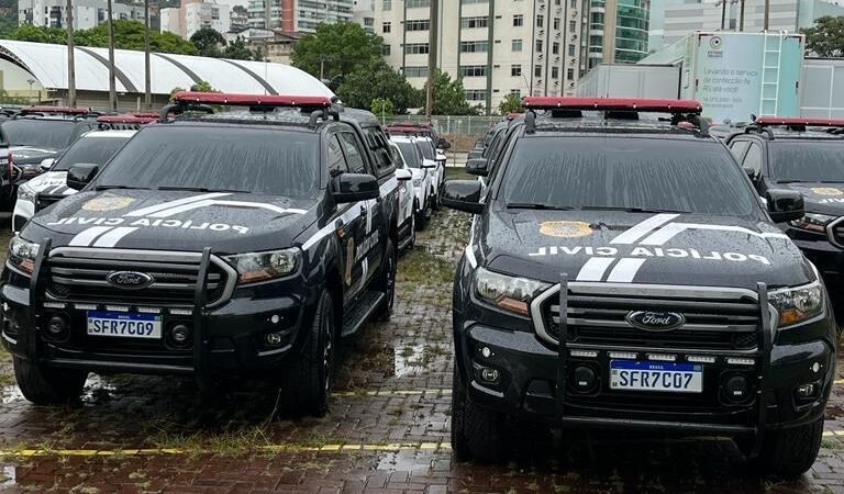 Polícia Civil recebe 73 novas viaturas