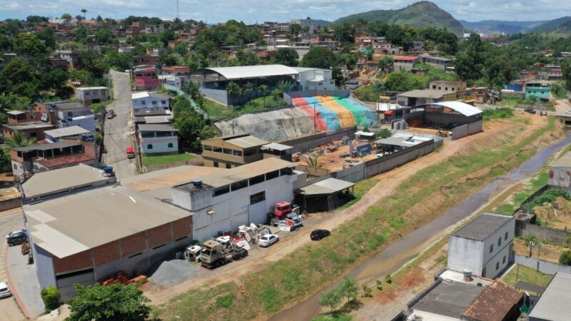 Viana: Córrego Areinha recebe obras de revitalização com recursos da iniciativa privada