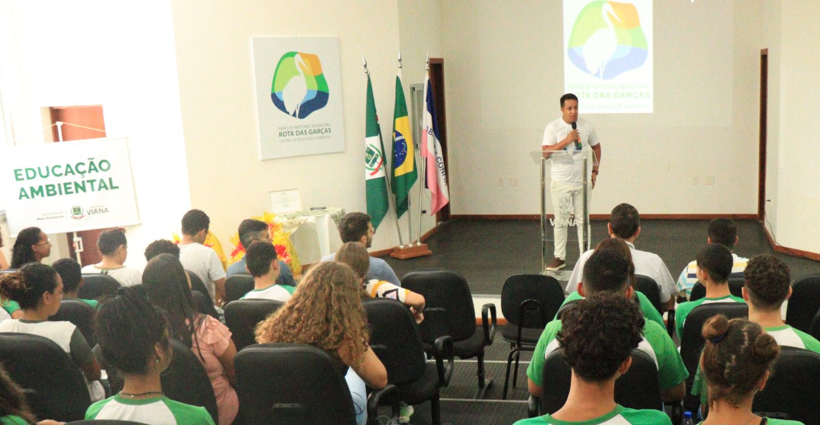 Parque das Garças em Viana comemora 21 anos em evento para conscientização ambiental