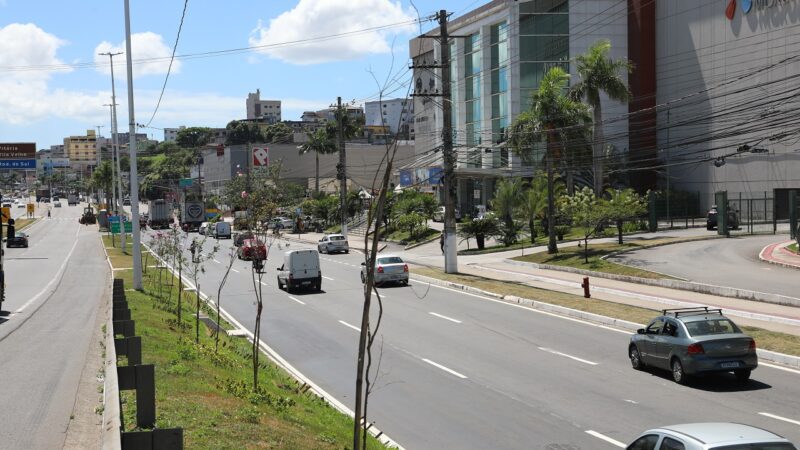 Terceira faixa em Cariacica é liberada e melhora a mobilidade na avenida Mário Gurgel