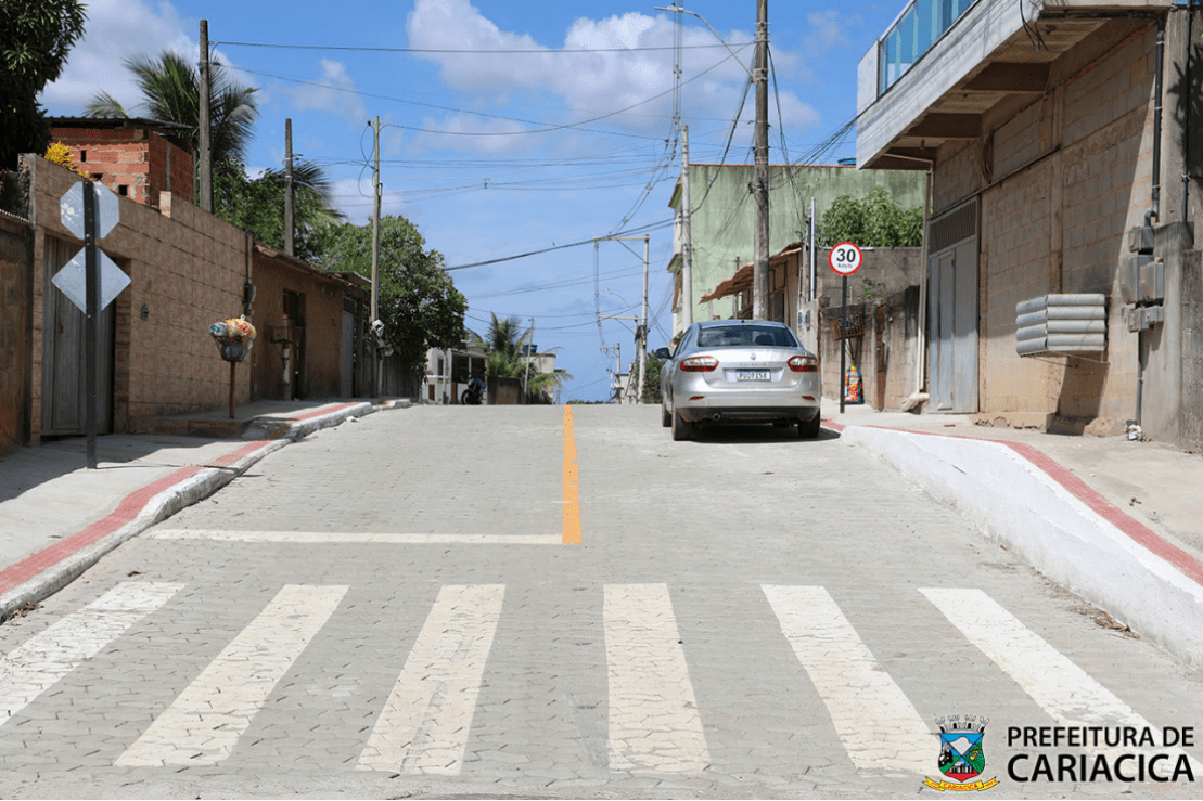 Ruas de Bela Vista e Santa Paula em Cariacica recebem obras de drenagem e pavimentação