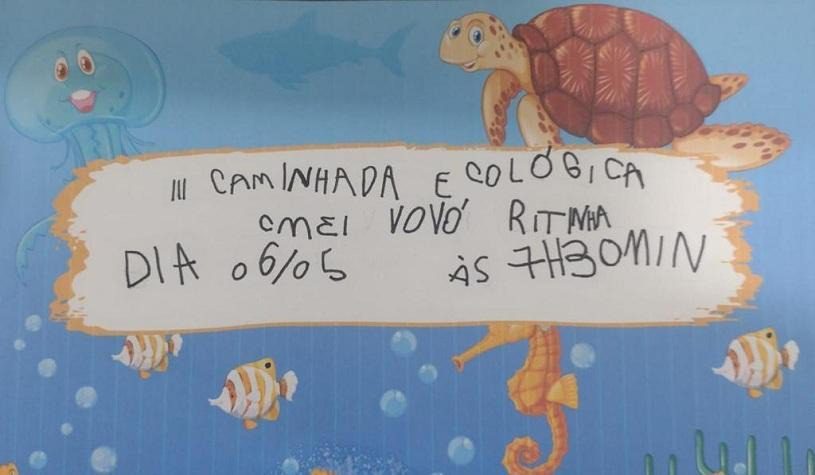 Centro Municipal de Ensino Infantil da Serra realiza 3ª Caminhada Ecológica neste sábado (6)