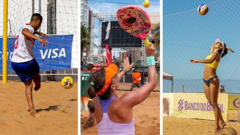 Vila Velha se prepara para um fim de semana esportivo com beach tennis, beach soccer e vôlei de praia