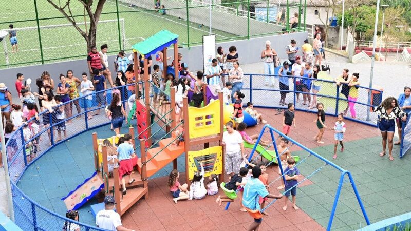 Bairro Santa Martha, em Vitória ganha “Parque Kids” para diversão da garotada