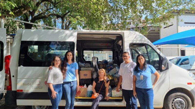 Ipem realiza doação de alimentos e produtos de limpeza a instituição beneficente de Afonso Cláudio