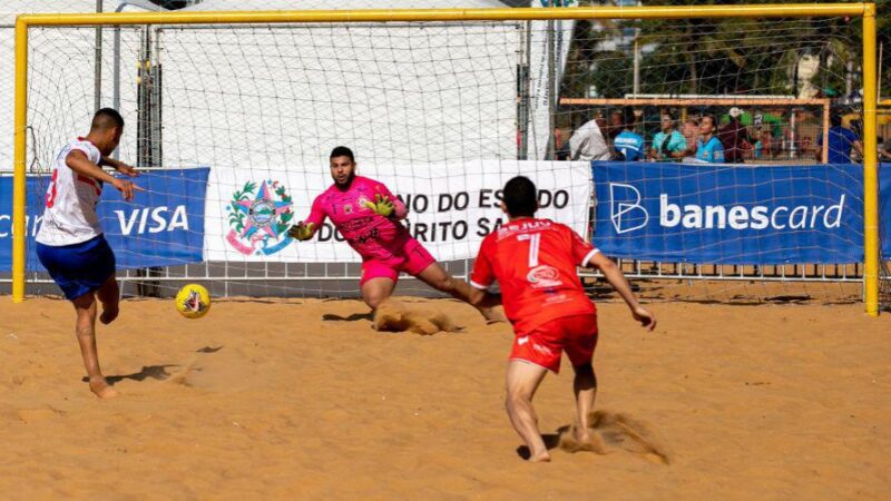Time de Vila Velha garante vaga na final do torneio masculino de beach soccer
