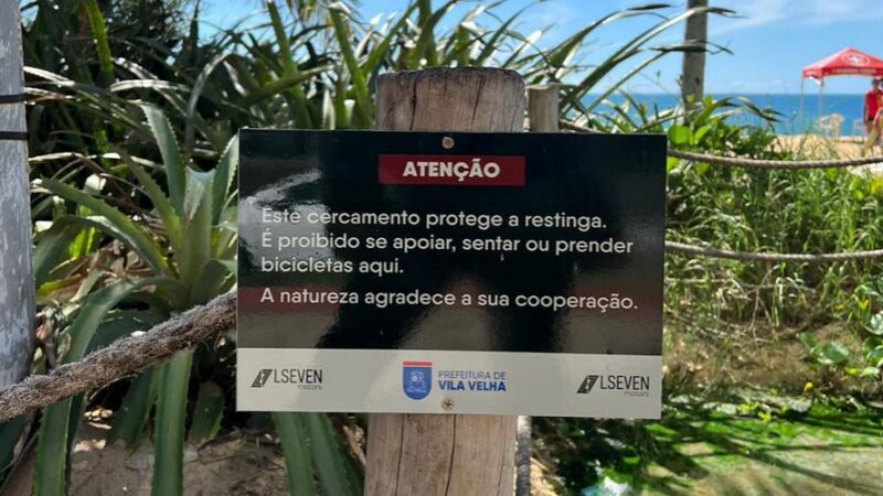 Novas placas informativas chegam às restingas de Vila Velha