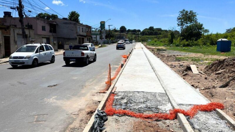 Avanço na Infraestrutura: Obra de calçada e ciclovia na rua Guaraná, em Vila Velha, alcança 85% de conclusão