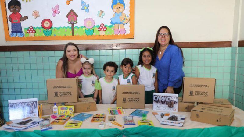 Cariacica inicia distribuição de kits escolares para alunos da educação infantil