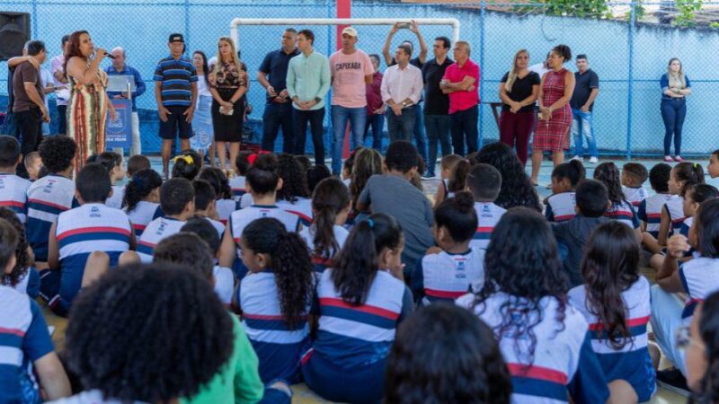 Escola em Ilha da Conceição em Vila Velha será beneficiada com quadra poliesportiva