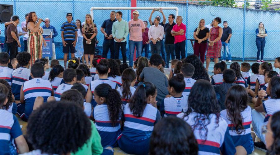 Escola em Ilha da Conceição em Vila Velha será beneficiada com quadra poliesportiva