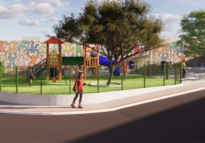 Praça de Cavalieri em Vila Velha será revitalizada e celebra a inclusão de um parquinho para as crianças