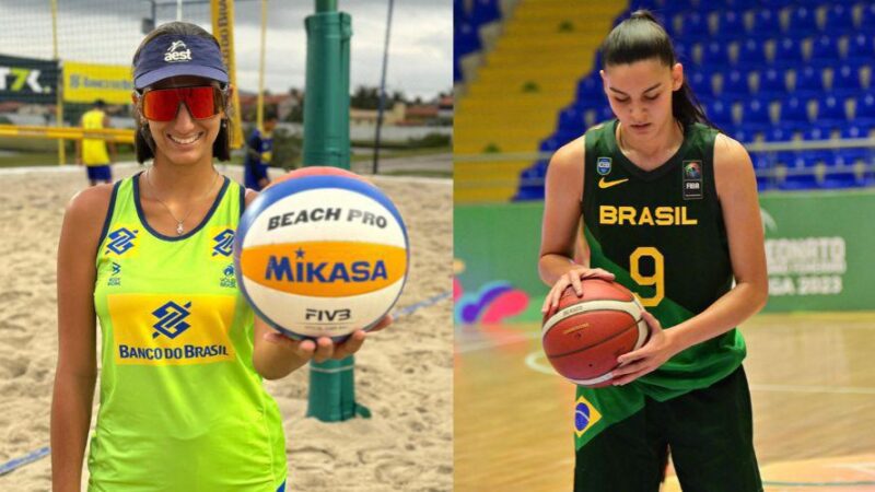 Atletas são convocadas para seleções brasileiras de basquete e vôlei de praia