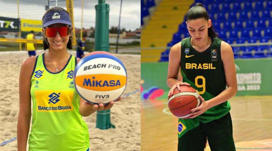 Atletas são convocadas para seleções brasileiras de basquete e vôlei de praia