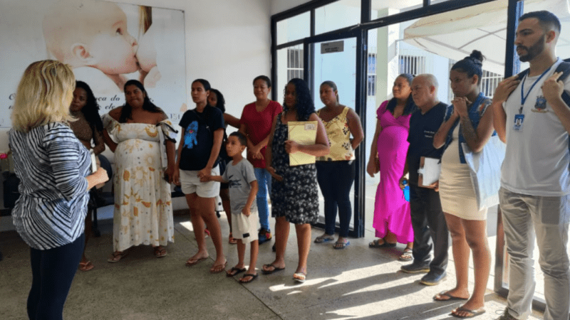 Secretaria de Saúde realiza visita de gestantes a Maternidade de Cariacica