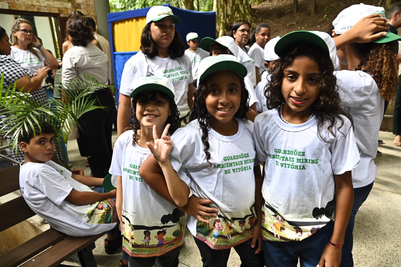 Programa de Educação Ambiental e 2ª Turma de Guardiões Mirins são destaque em evento com Pazolini