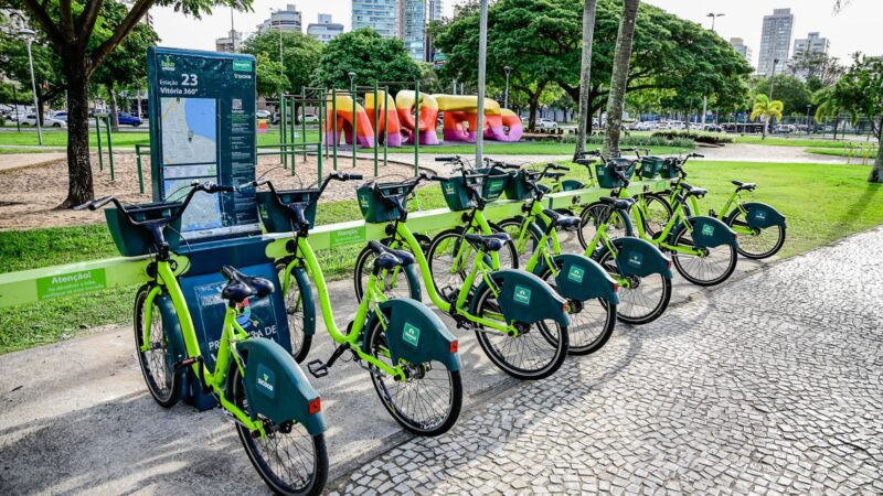 Uso de bicicletas compartilhadas em Vitória ultrapassa dois milhões de viagens