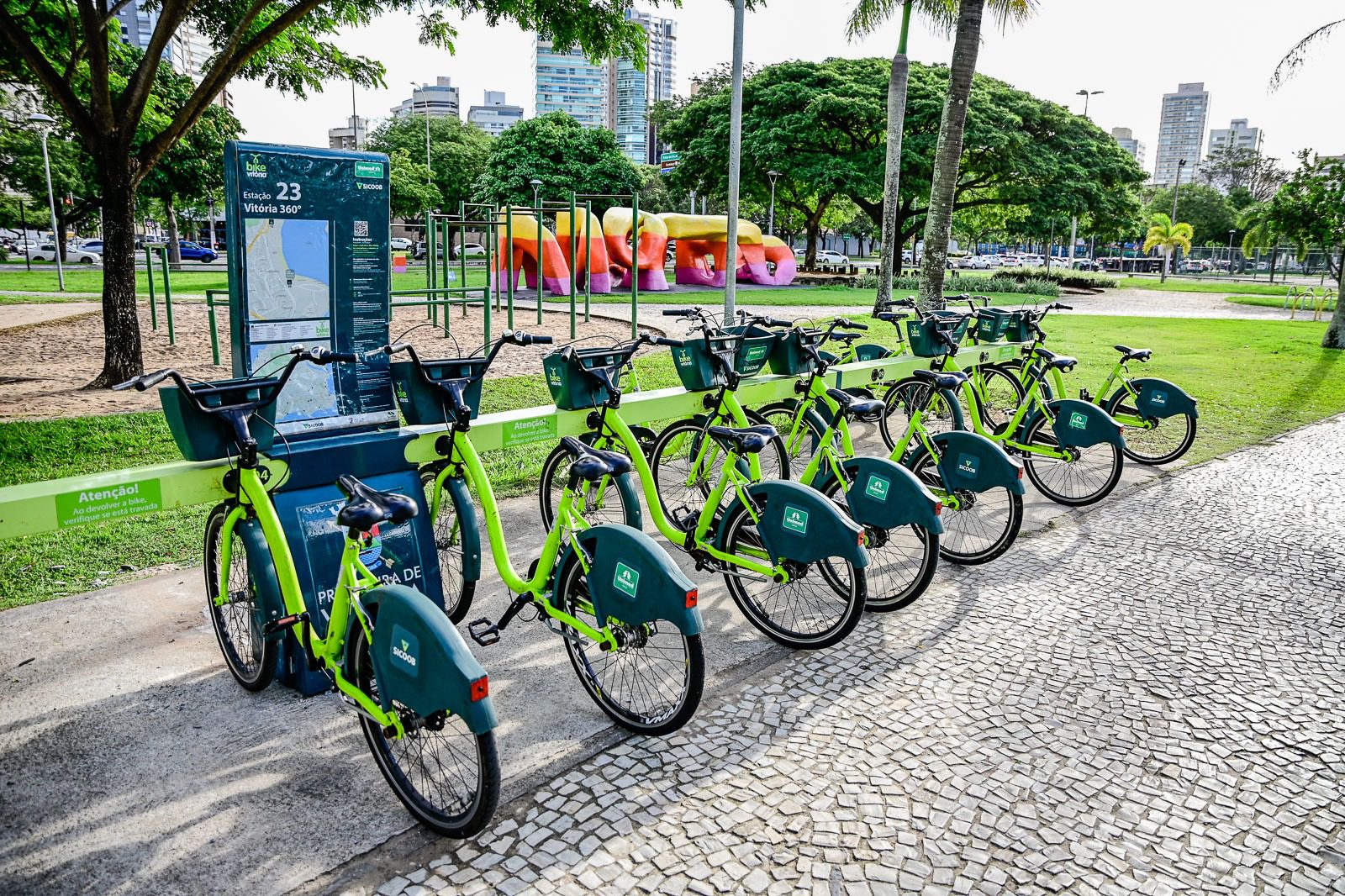 Uso de bicicletas compartilhadas em Vitória ultrapassa dois milhões de viagens