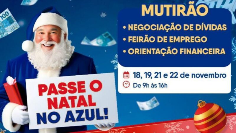 Natal Azul chega a Vila Velha com feirão de empregos e mutirão de negociação