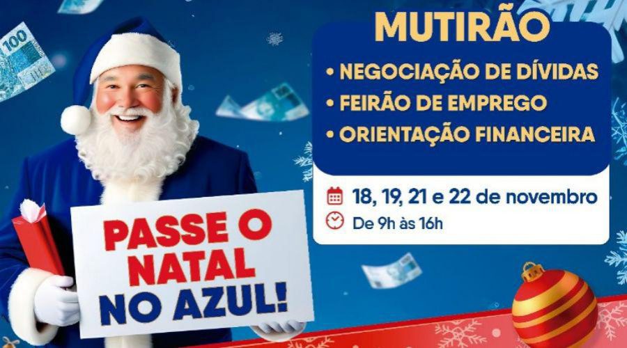 Natal Azul chega a Vila Velha com feirão de empregos e mutirão de negociação